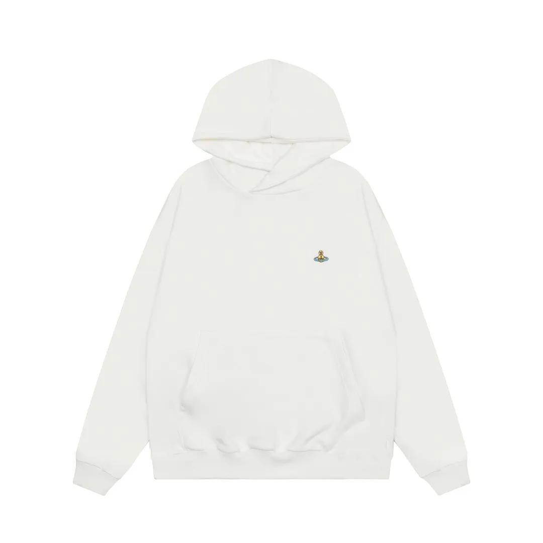 VIVI807# "Exclusive hot style" vivienne west wood West Queen Vivienne Saturn classic small label hooded sweatshirt 2024 top hot style No need to say more, directly open the details YB mold opening Correct seam collar details ⚠️The authentic product is the seam threaded neckline without a collar strip. Our family only makes the right version of the goods. We are careful to make sure that the first release of the Queen Mother of the whole network is correct. The full range of correct accessories and every detail is completely restored. Straight up to full Size: XS-L